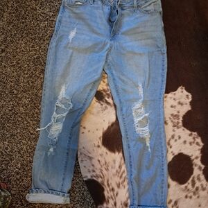 Distressed Light Blue Women's Jeans